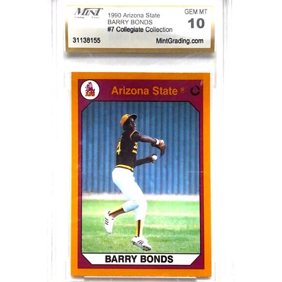 1990 #7 Barry Bonds GEM-MT 10 - Picture 1 of 2